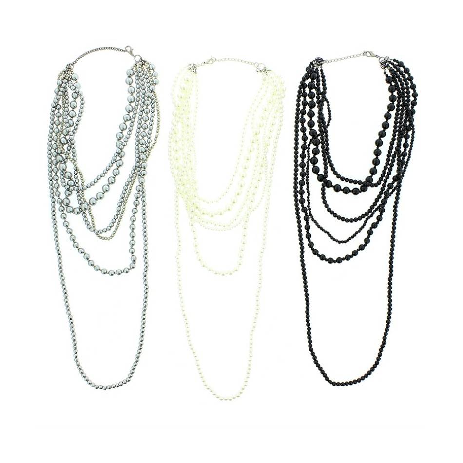 COLLAR MULTIVUELTA IMI. PERLA
