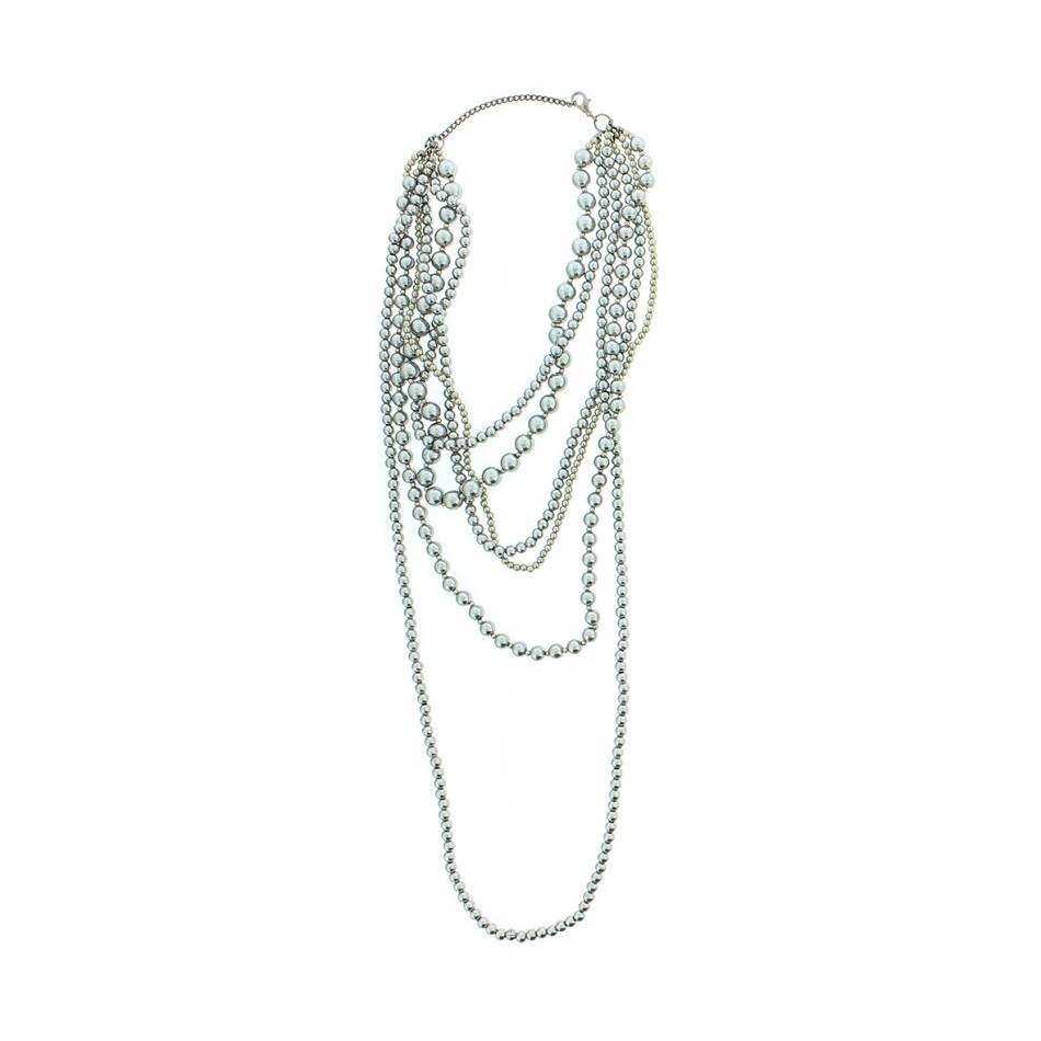 IMI MULTITURN NECKLACE. PEARL