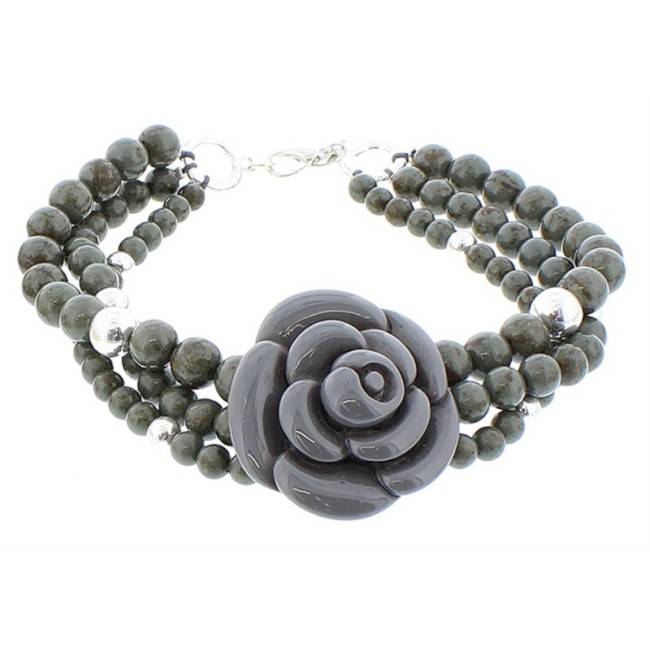 RESIN BEADS SHORT NECKLACE
