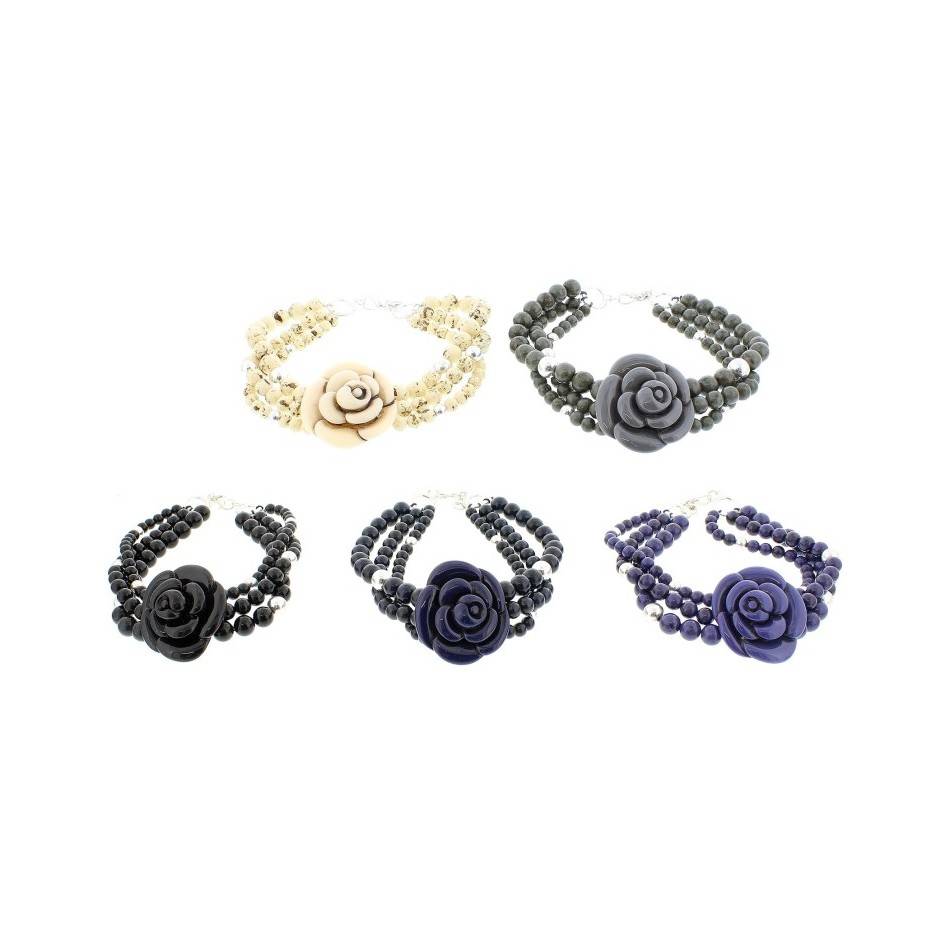 RESIN BEADS SHORT NECKLACE