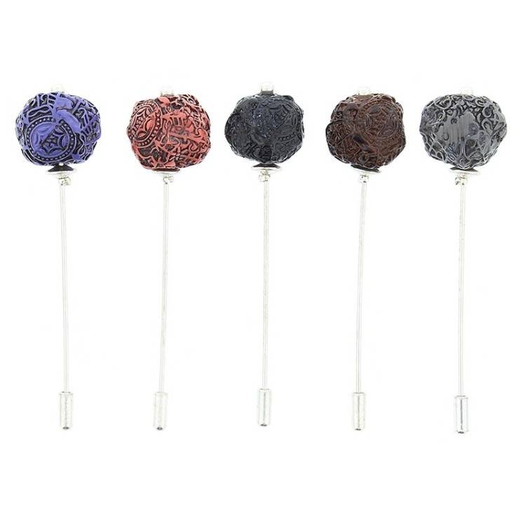 METAL RESIN NEEDLE BROOCH