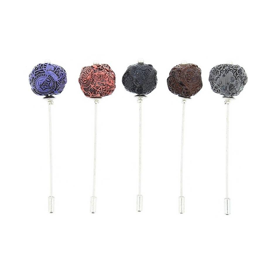 BROCHE AGUJA METAL RESINA
