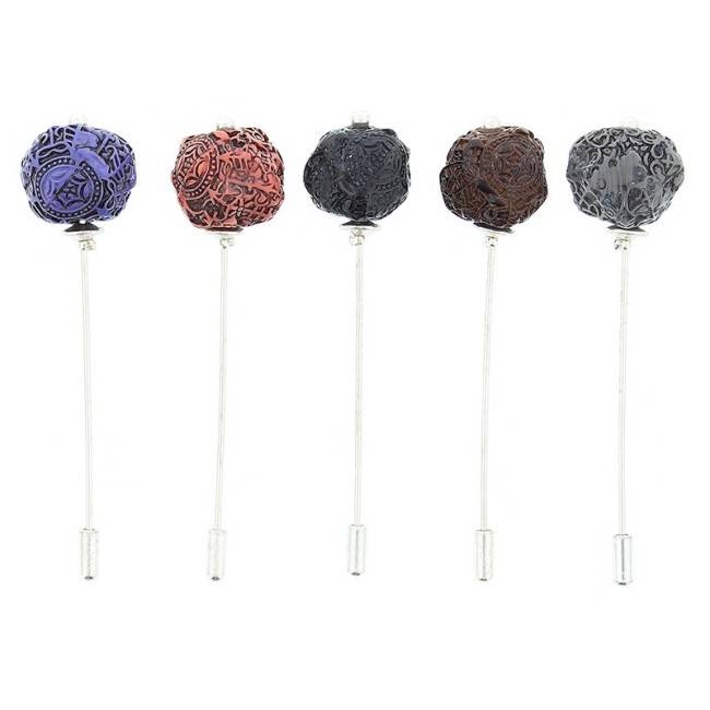 METAL RESIN NEEDLE BROOCH