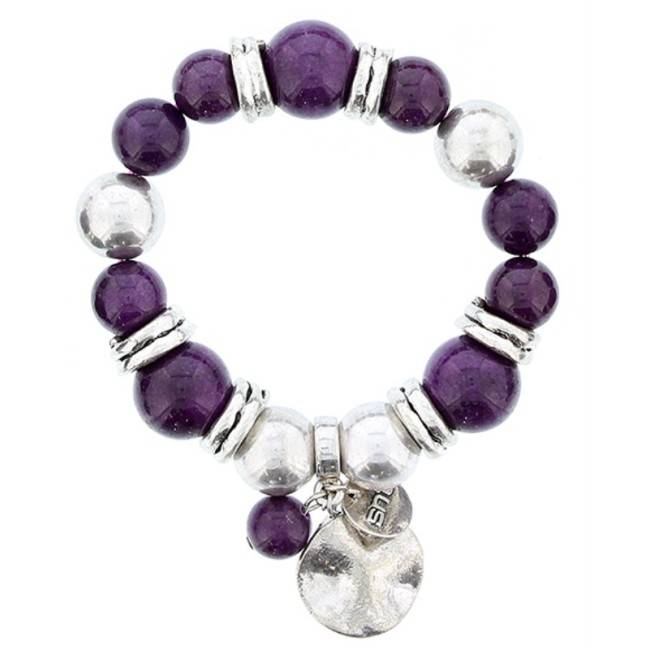 METAL STONE BEADS BRACELET