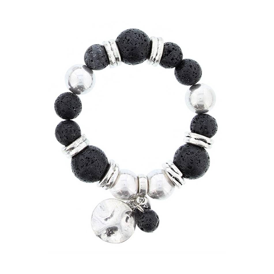METAL STONE BEADS BRACELET