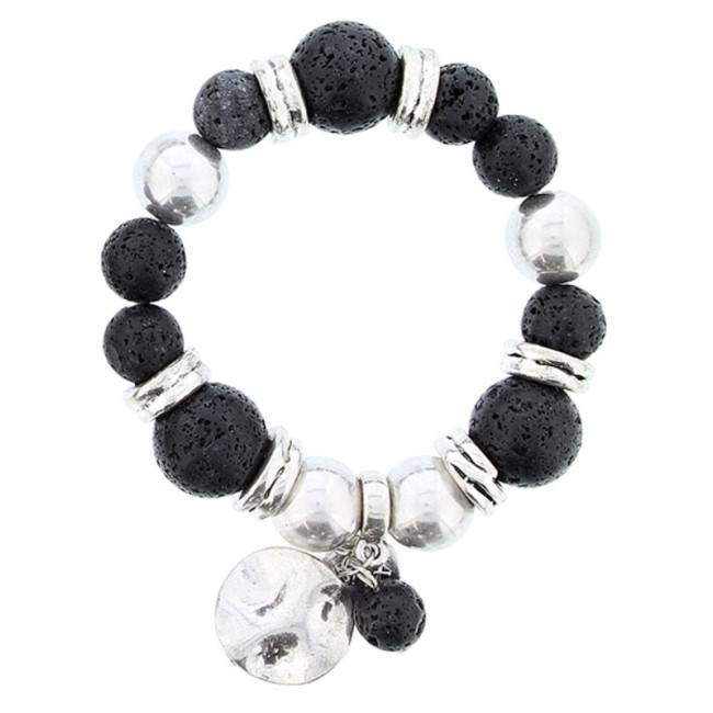 METAL STONE BEADS BRACELET