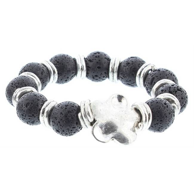 METAL STONE BEADS BRACELET