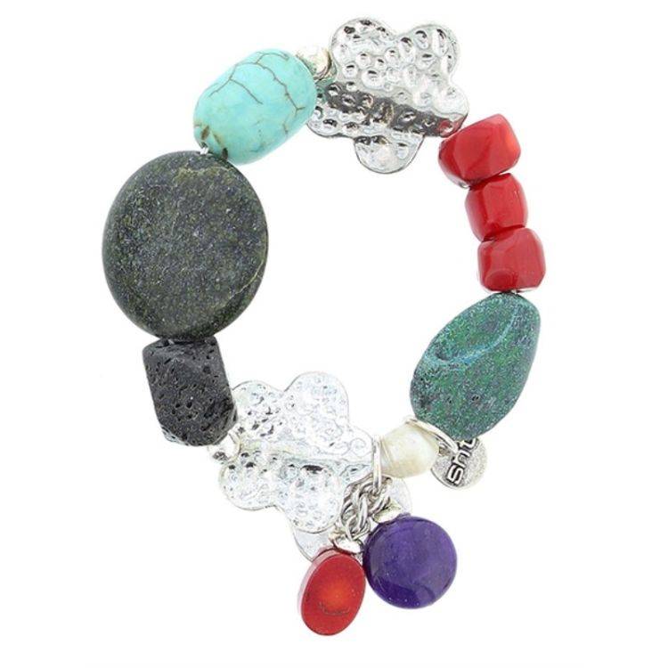 METAL STONE BEADS BRACELET 2