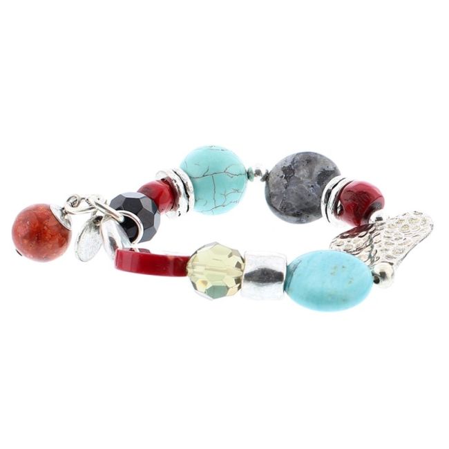 METAL STONE BEADS BRACELET