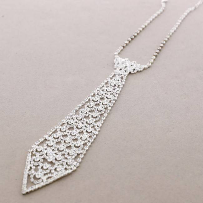 STRASS TIE NECKLACE