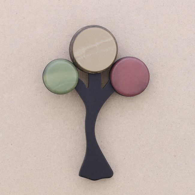 BROCHE ÁRBOL RESINA