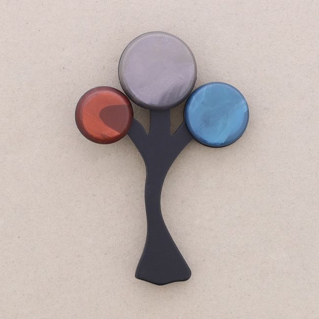 BROCHE ÁRBOL RESINA