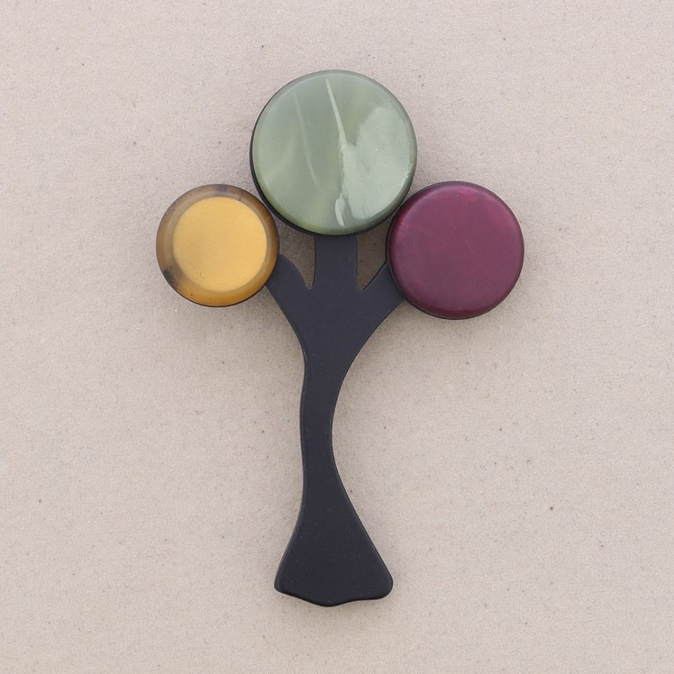 BROCHE ÁRBOL RESINA