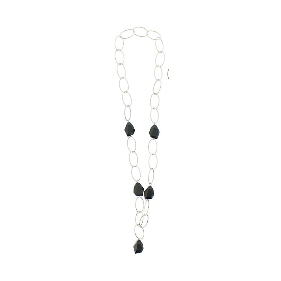 COLLAR LARGO CUENTAS CRISTAL