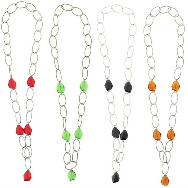 COLLAR LARGO CUENTAS CRISTAL