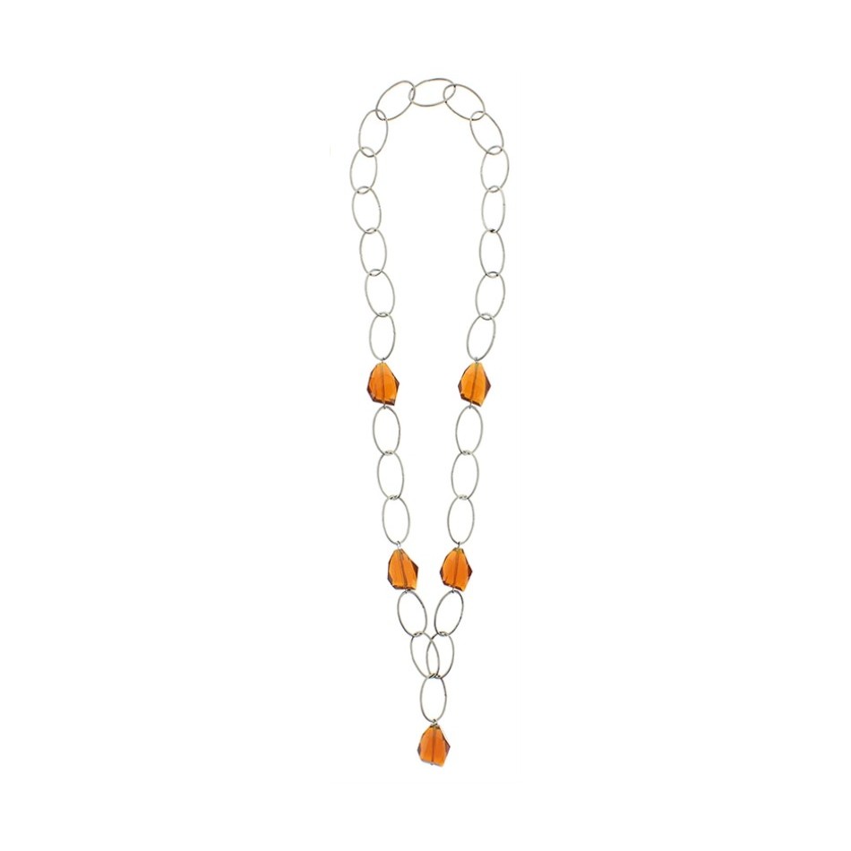 LONG CRYSTAL BEADS NECKLACE