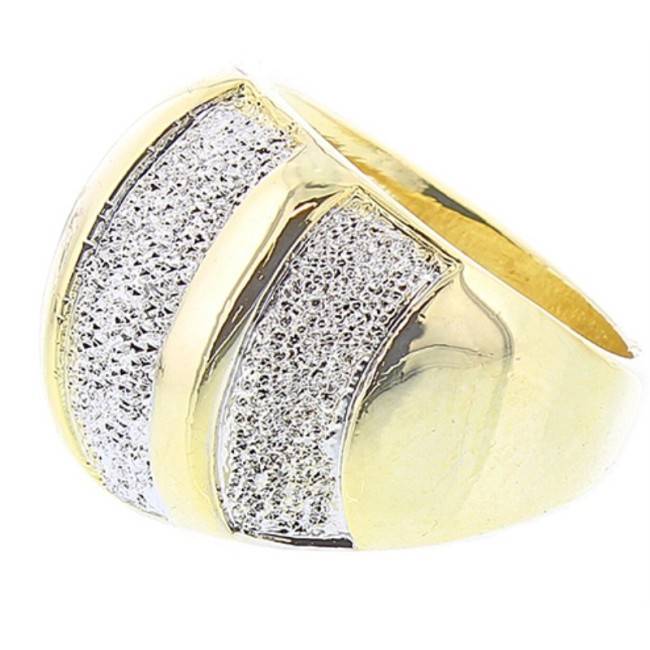 TWO-TONE METAL RING