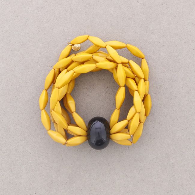 PULSERA ELÁSTICA CUENTAS RESINA