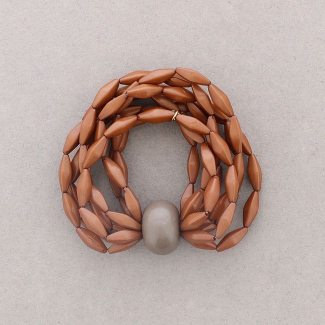 PULSERA ELÁSTICA CUENTAS RESINA