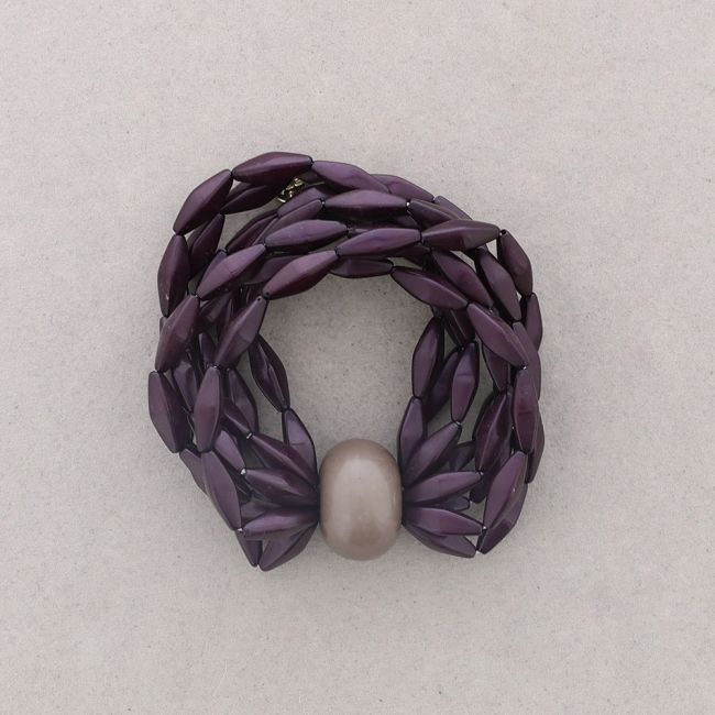 PULSERA ELÁSTICA CUENTAS RESINA