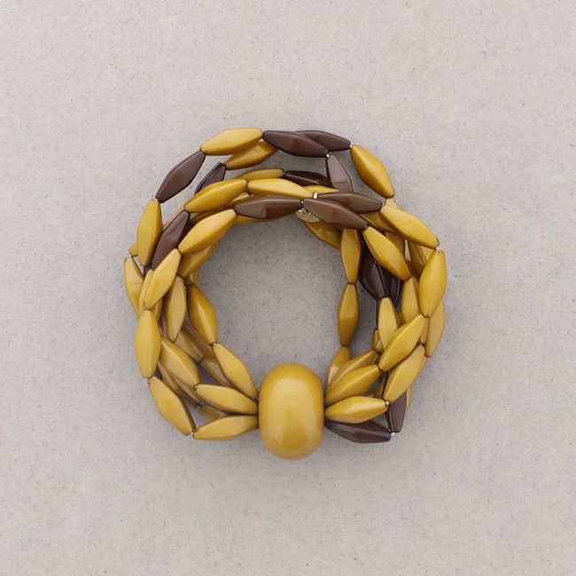 PULSERA ELÁSTICA CUENTAS RESINA