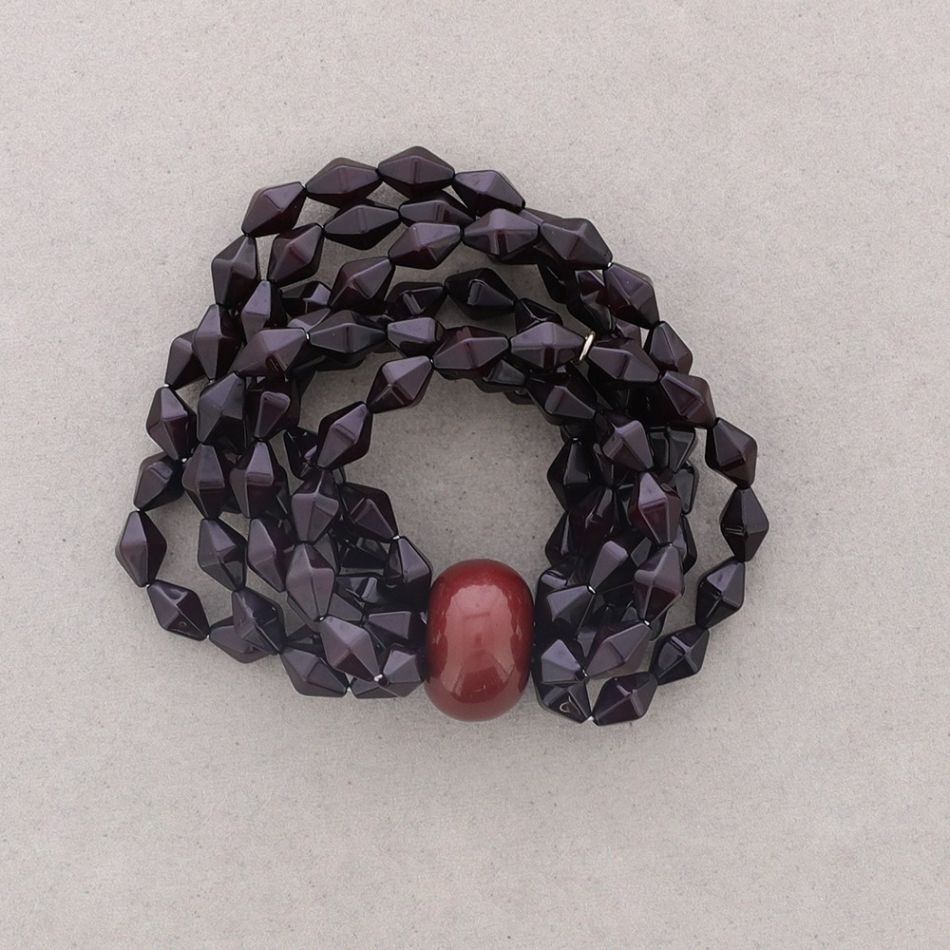 PULSERA ELÁSTICA CUENTAS RESINA