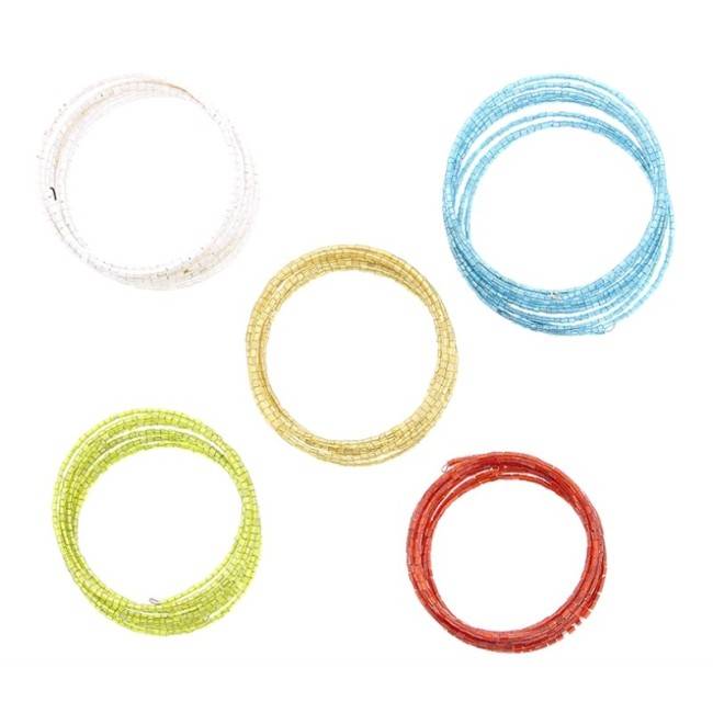 BRACELET 9 TURNS BEADS