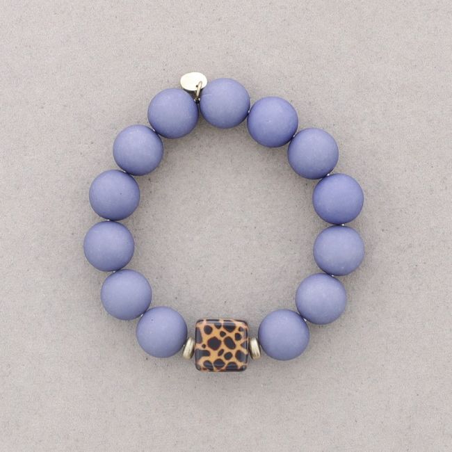 ELASTIC BRACELET WITH RESIN BEADS