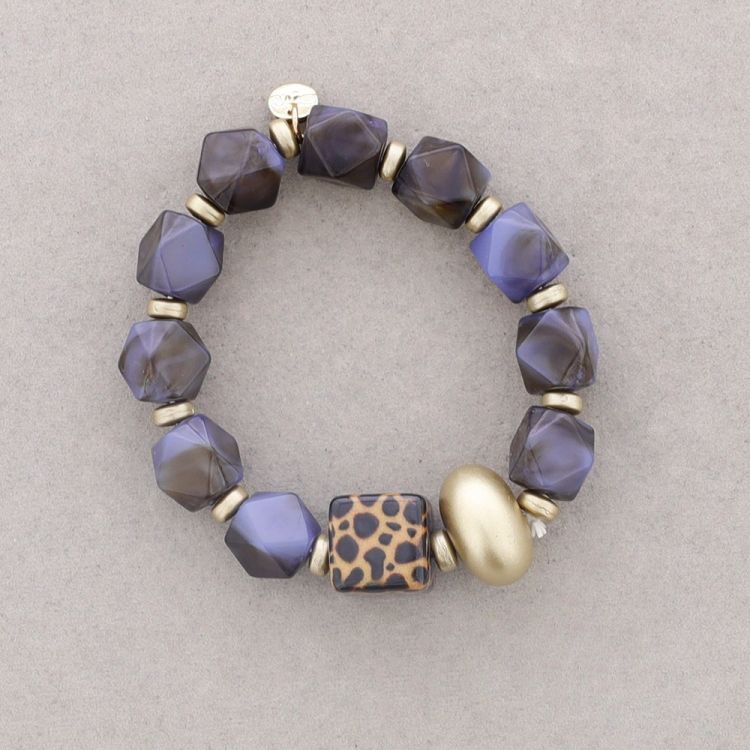 ELASTIC BRACELET WITH RESIN BEADS