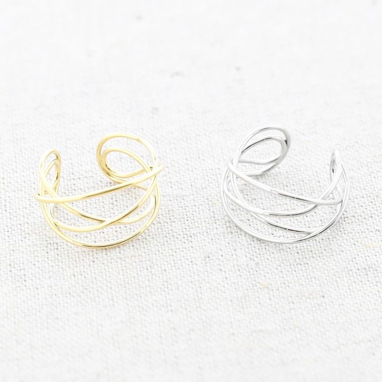 ANILLO ACERO CUATRO TIRAS IRREGULAR 2