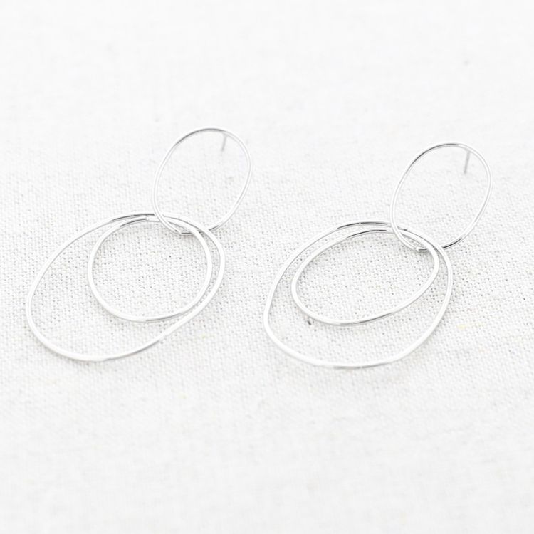 PENDIENTES ACERO ARANDELAS