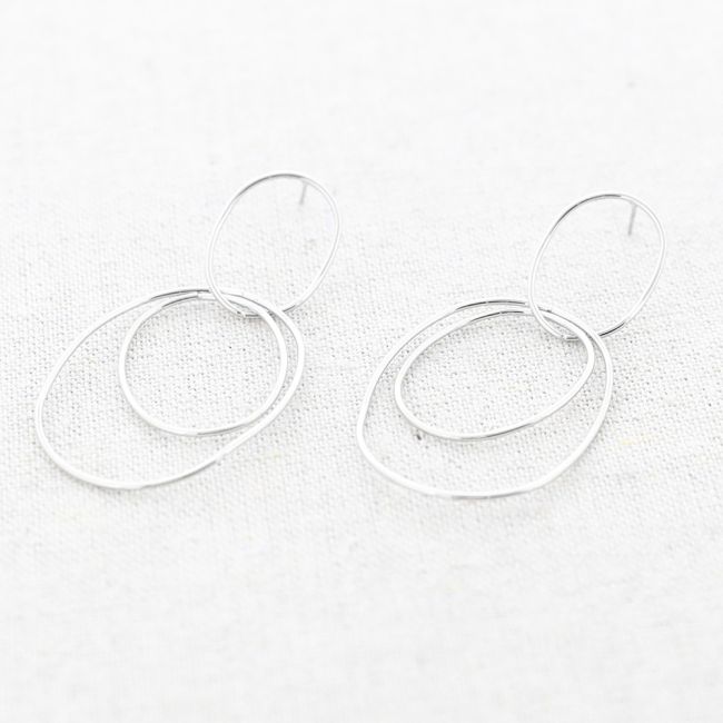 STEEL EARRINGS WITH WASHERS