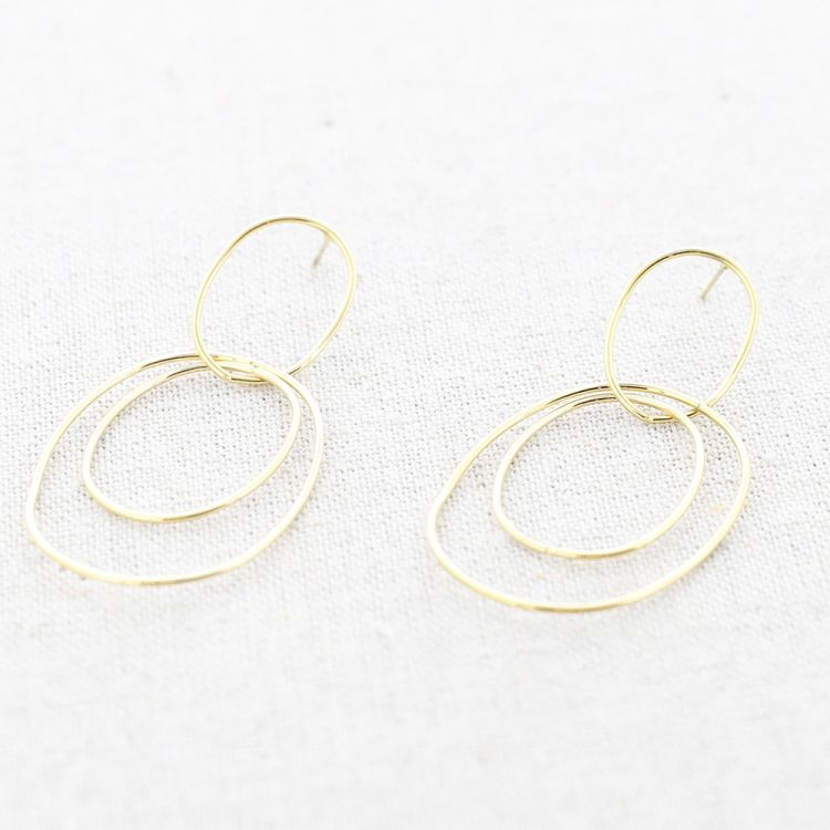 STEEL EARRINGS WITH WASHERS