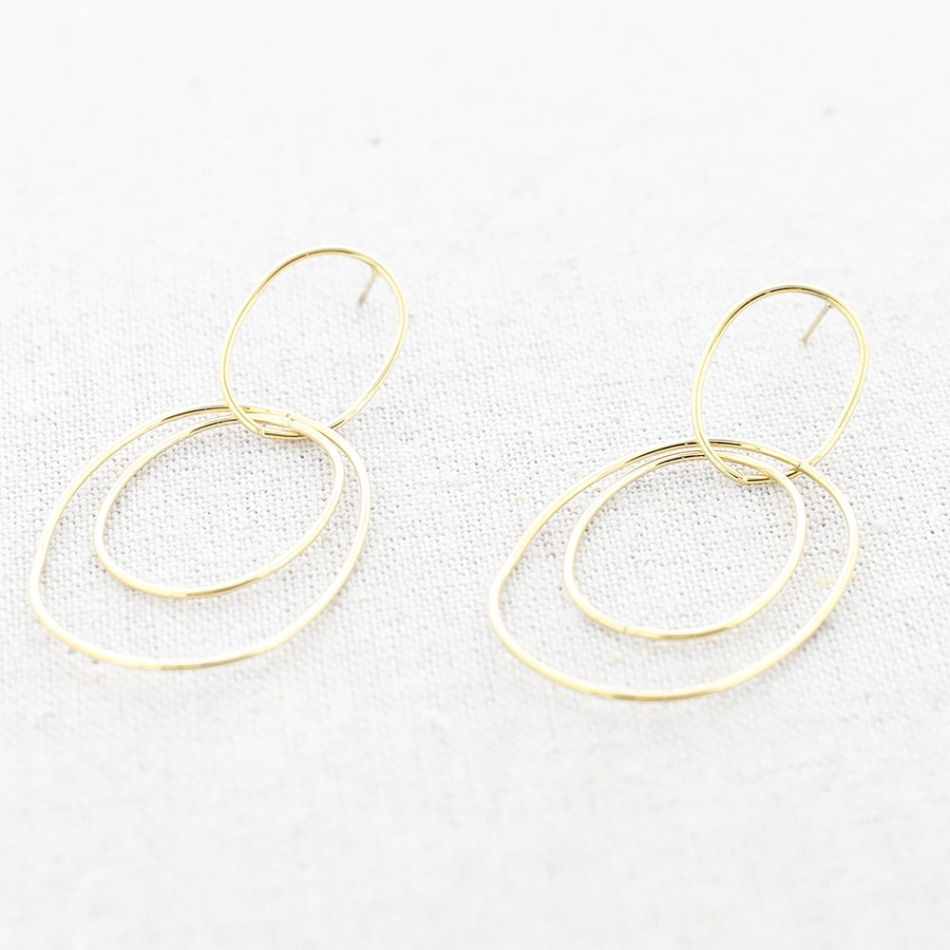 STEEL EARRINGS WITH WASHERS