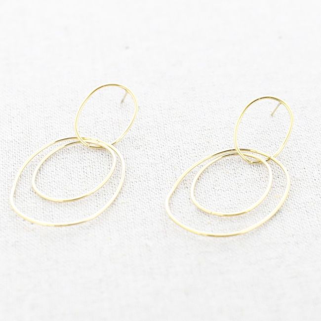 STEEL EARRINGS WITH WASHERS