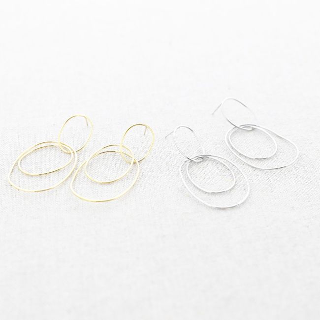 STEEL EARRINGS WITH WASHERS