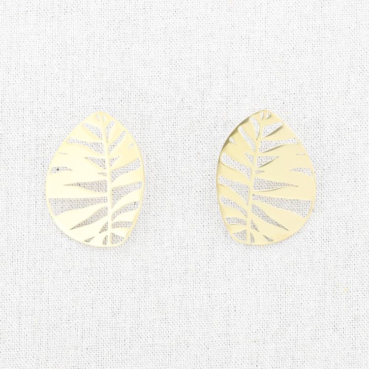 PENDIENTES ACERO RAMITA