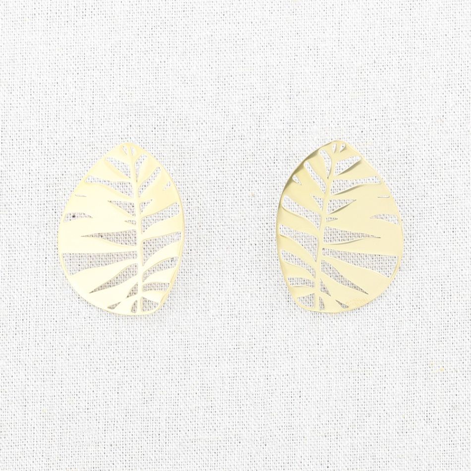 PENDIENTES ACERO RAMITA