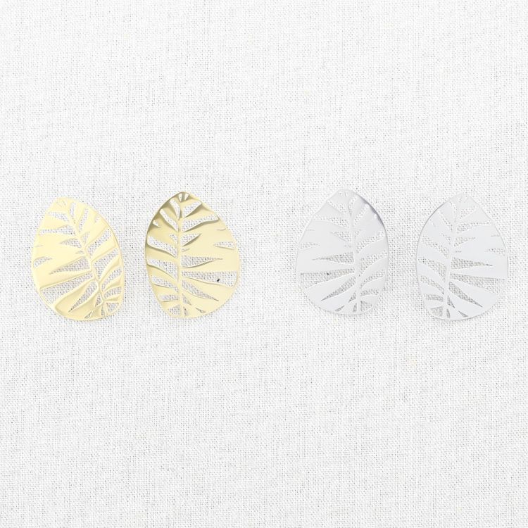 PENDIENTES ACERO RAMITA 2