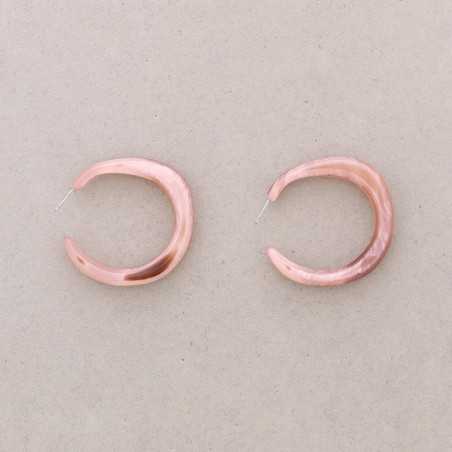 RESIN IRREGULAR HOOP EARRINGS