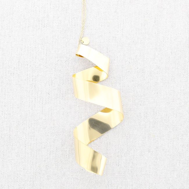 COLLAR LARGO ACERO COLGANTE FORMA IRREGULAR