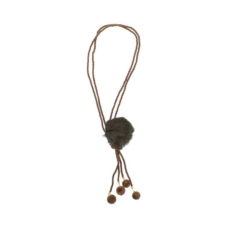 COLLAR LARGO COLG. POMPÓN