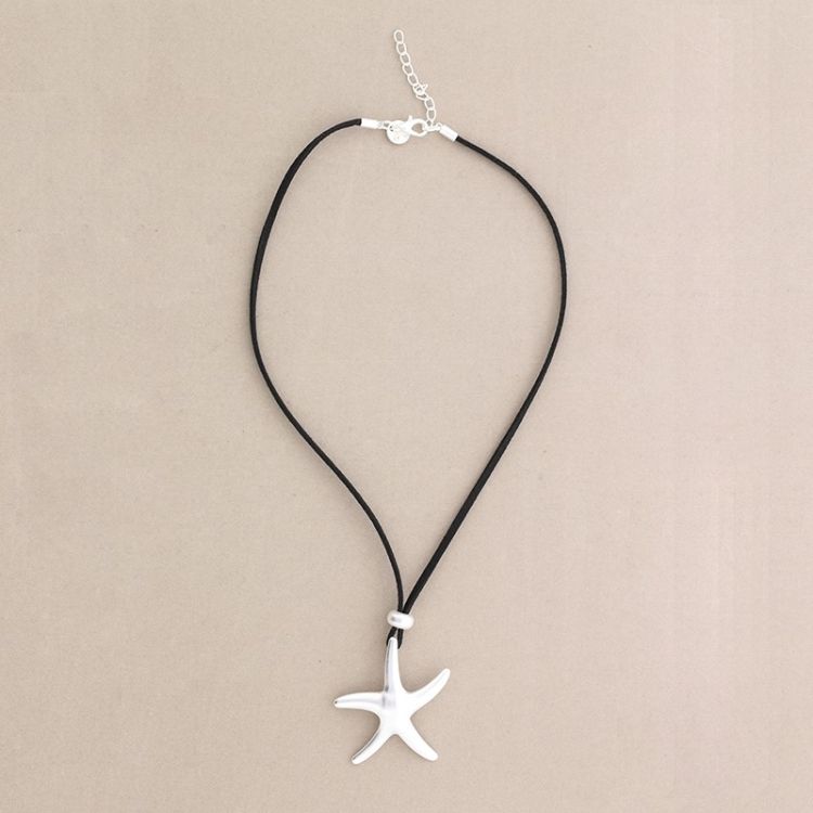 GARGANTILLA COLGANTE ESTRELLA DE MAR METAL 2