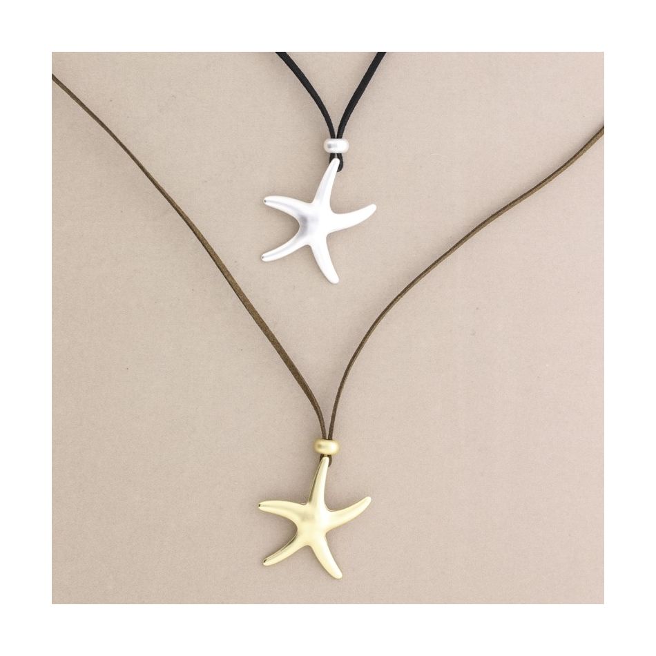 METAL STARFISH PENDANT SHORT NECKLACE