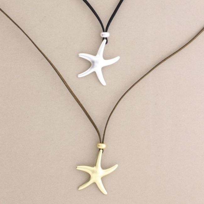 METAL STARFISH PENDANT SHORT NECKLACE