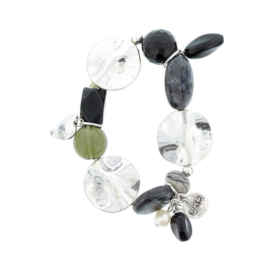 METAL STONE BEADS BRACELET