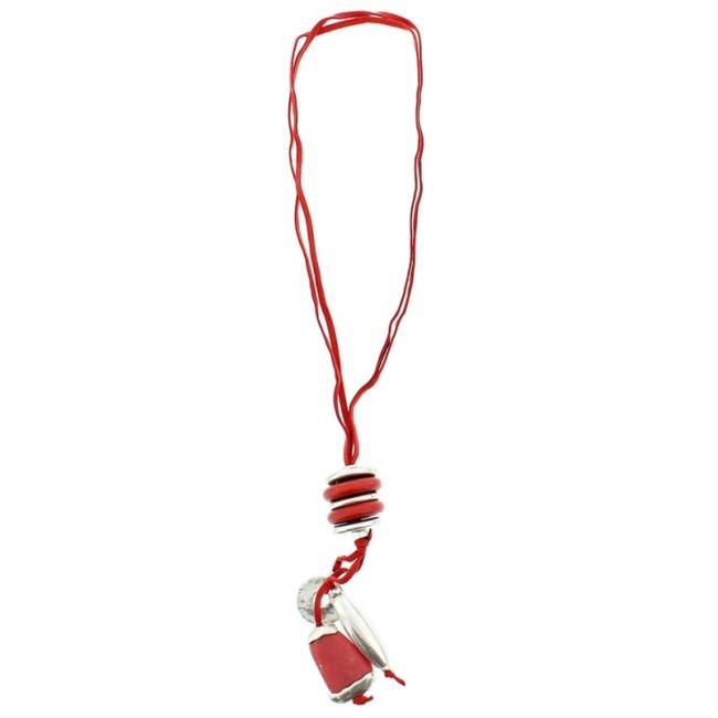 COLLAR LARGO ANTELINA CUENTAS METAL RESINA