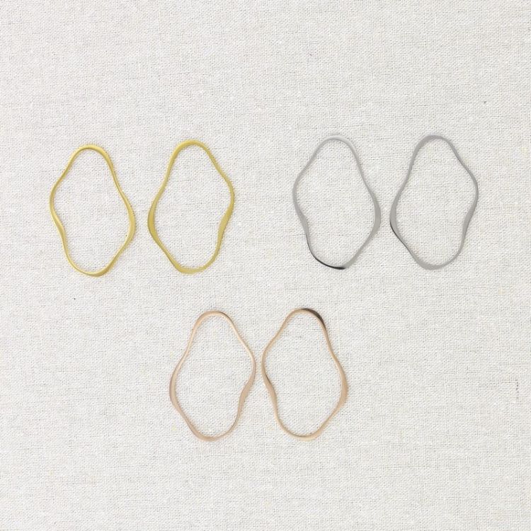 IRREGULAR RING STEEL EARRINGS 2