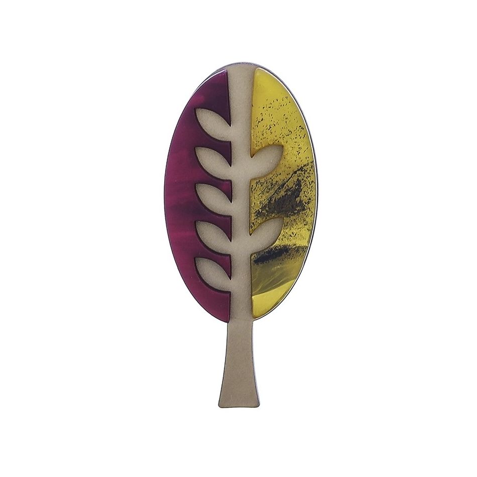 RESIN TREE BROOCH