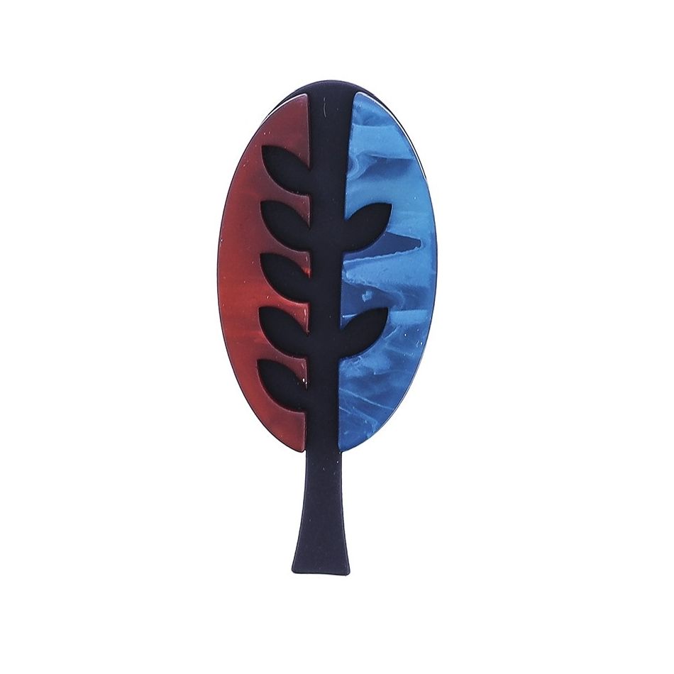 BROCHE ÁRBOL RESINA
